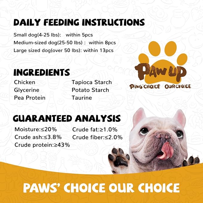 Chicken Jerky Strips Dog Treats, Training Treats for Dogs w/Taurine, Low Fat, Natural Chicken Jerky Cuts, 12.5 oz