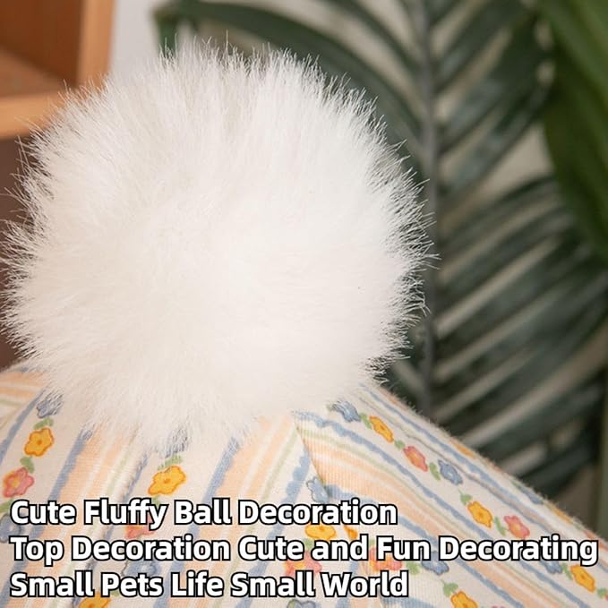 Guinea Pig Hideout Large with Curtain, Bunny Hideout, Machine Washable Guinea Pig Hide Tent Houses & Habitats, Small Animal Hideout for Pet Rabbit, Ferret, Rat, Chinchilla, Squirrel (Green)