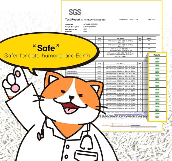 Tofu Cat Litter 1.5mm,100% Natural Ingredients,Strong Clumping,Toilet Flushable,Solubility in Water,Ultra Absorbent, Really Dust-Free,Less Tracking, I'm Gonna Pee (5.7lb x 2pack)