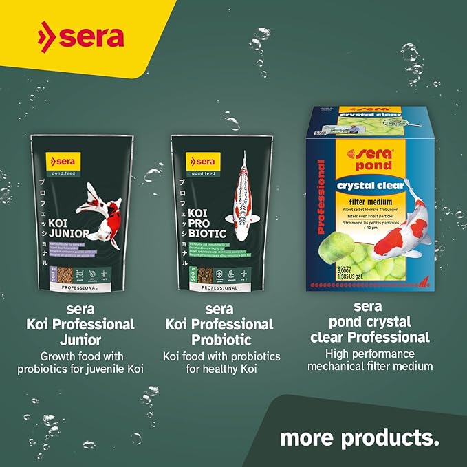 sera Koi Professional Color 15.43lb | Spirulina & Haematococcus Algae for Vibrant Colors and Ideal Growth | Co-Extrusion Technology for Optimal Health | Floats for Year-Round Feeding Above 46°F