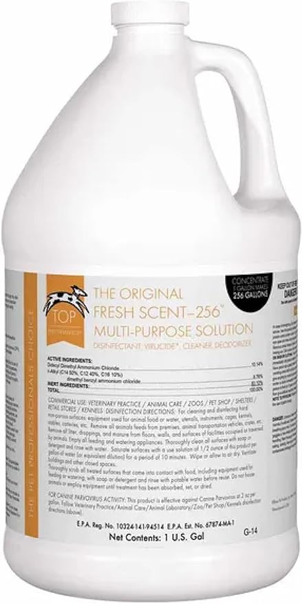 VERSAINSECT oncentrate Dog Kennel Disinfectant Deodorant Sanatizing Cleaning Gallon (Fresh Scent)