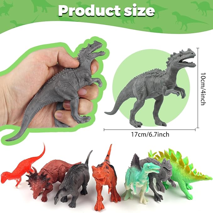 36 Piece Dinosaur Toys for 8 Years Old Boys Gifts, Dinosaur Games for Kids Toy Boy Toys, Dinosaur Figures Set for Boys Toy Age 8 Gifts for 8 Year Old Girls