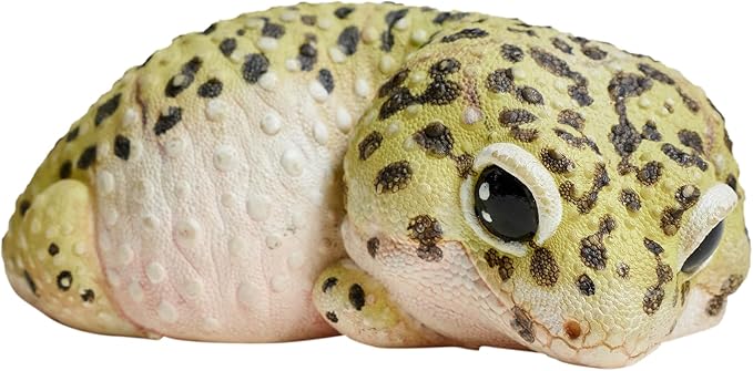 Animal Heavenly Body Series 2 Reptile Chubby Collectible Miniature - Gecko Statue for Home Office Decor, Realistic Sculpture (Eublepharis Macularius - Leopard Gecko)