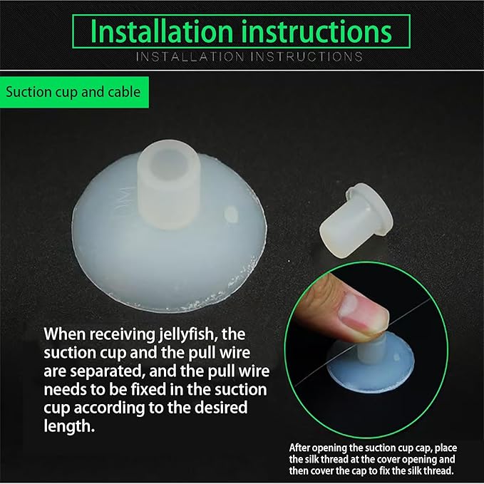 Glowing Aquarium Jellyfish Decoration, Blue, Green, and Red, Plastic Material, Glowing Fish Tank Decoration, Size: 6.5 x 3.5 x 3.5 inches