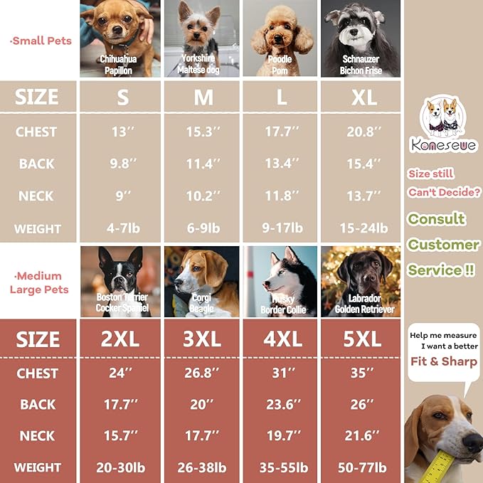 Koneseve Dog Hoodie Fleece, Cat Sweater Warm with Pocket - Soft Clothes for Daily Wear, Basic Hooded Sweatshirts, Winter Coat Clothing, Comfort Tee Shirt Fit for All Breeds Pet - Beige - 4XL