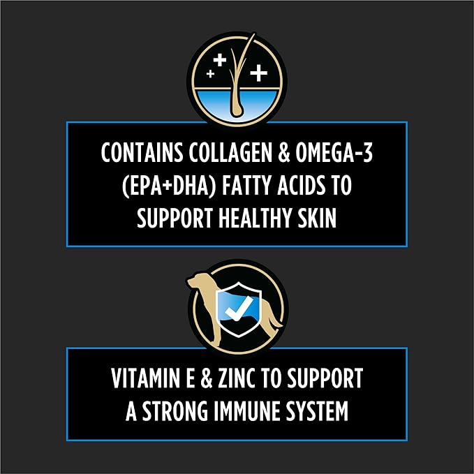 Purina Pro Plan Veterinary Supplements Skin Care Dog Supplements With Omega-3 Fish Oil and EPA and DHA - (Pack of 3) 30 ct. Pouches