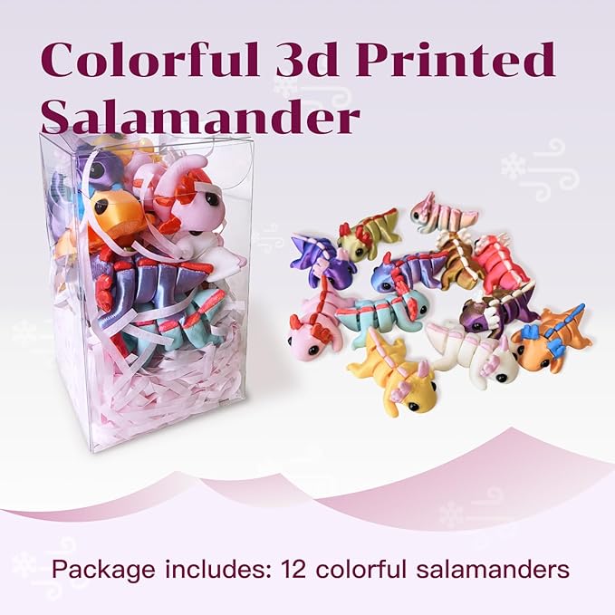 Mini 3D Printed Dragon Egg and 3D Printed Animals，Resin Figurines，Animal Miniature Figurines，Mini Egg Fillers，Teen Carnival Prizes (12pcs)
