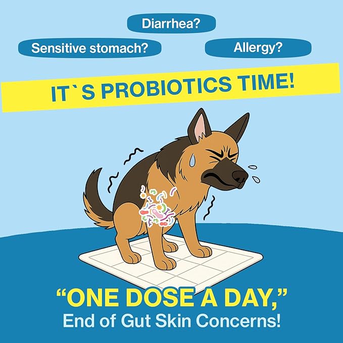 Dr.by Squeeze Probiotics for Dogs Gut Health Immunity Skin&Alllergy Care Diarrhea Relief Digestive Stomach Support with L. crispatus KT-11 Lickable Paste Formula Individually Packaged, Chicken