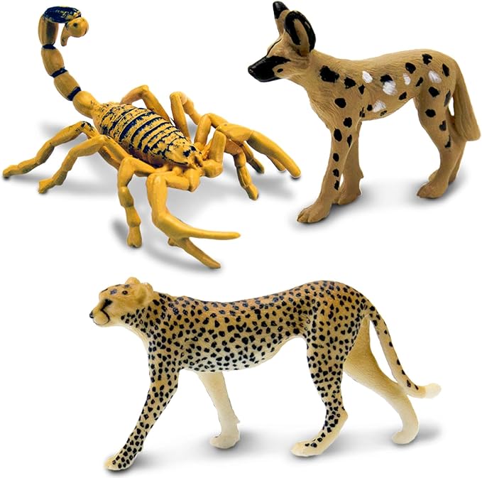 Safari Ltd. Sahara Desert Animals TOOB - 9 Mini Animal Figurines - Educational Toy Set for Boys, Girls and Kids Ages 3+