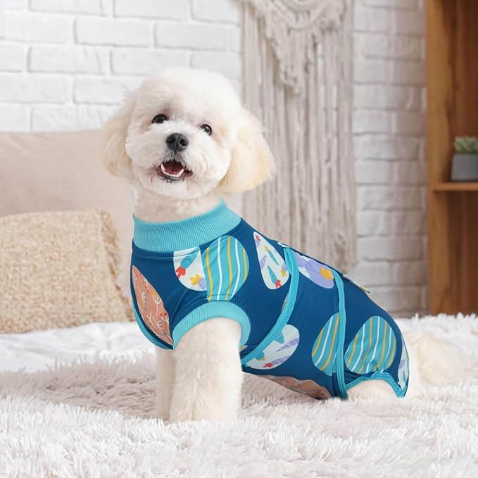 Kuoser Dog Surgery Recovery Suit, Doggie Surgical Bodysuit for Female Male Dogs, Pet Anti Licking Shirt for Spay Neuter Dog Cone Alternative