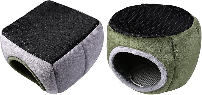 Avaner Guinea Pig Bed 2 Pack, Hamster Bed House, Guinea Pig Huts
