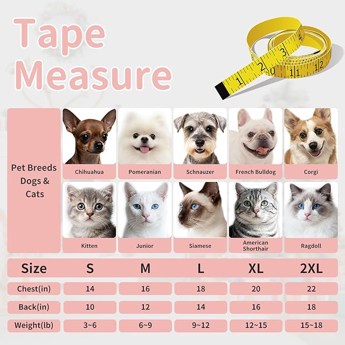 2 Pack Shirts for Cat, Small & Medium Dog Clothes, Waffle-Knit Puppy Shirts, Lightweight, Breathable, Stretchy Pet Clothes, Sleeveless Tee Shirt Gift for Cats & Dogs (Green&Pink, Small)