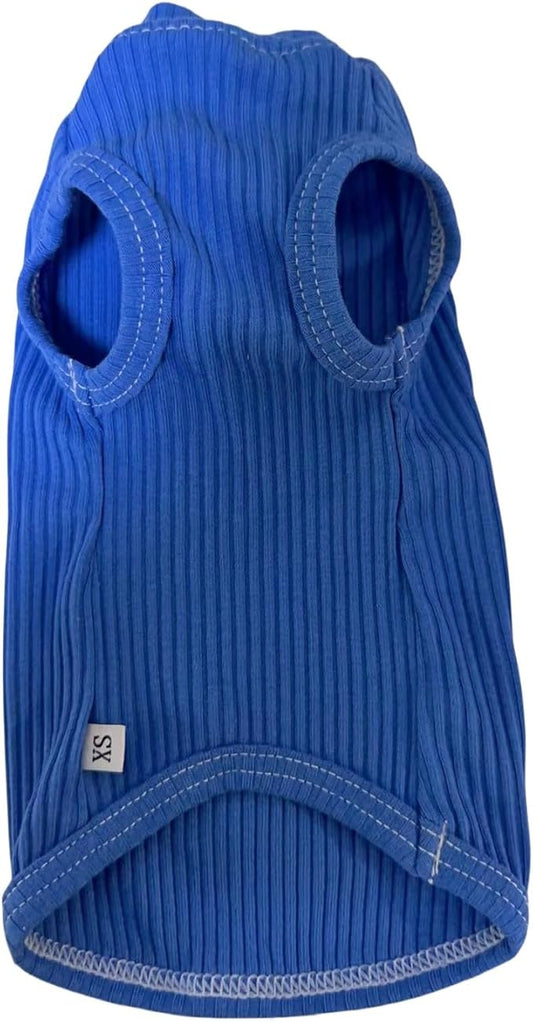 Sphynx Cats Shirt Cat Turtleneck Cotton Sweater Pullover Kitten T-Shirts with Sleeves Cat Pajamas Jumpsuit for Sphynx Cornish Rex, Devon Rex, Peterbald (X-Small, Deep Blue)