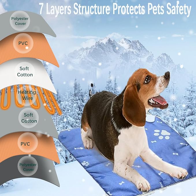 Pet Heating Pads for Cats Dogs, Small Dog Cat Heating Pads for Dog Cats Pet Indoor
