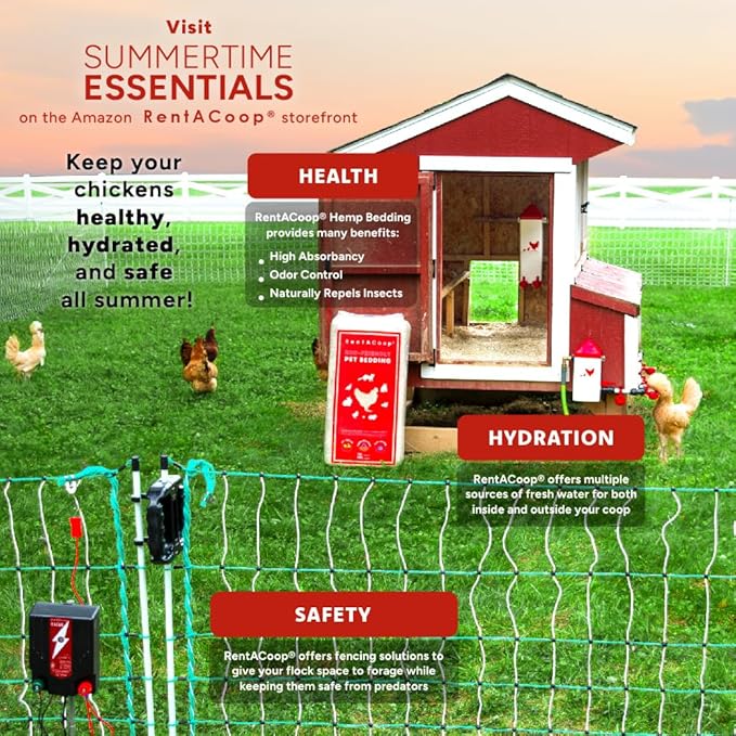 RentACoop Extra-Soft Premium Hemp Bedding (300L) for Chicken Coops, Nesting Boxes, Rabbits, Guinea Pigs, Hamsters, Reptiles, Horses & More – Super Absorbent, Low Dust, Odor Control