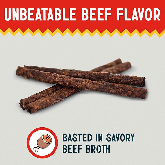 Canine Chews 5" Munchy Rawhide Sticks for Small Dogs Munchy Dog Treat Sticks 100 Pack (Beef)