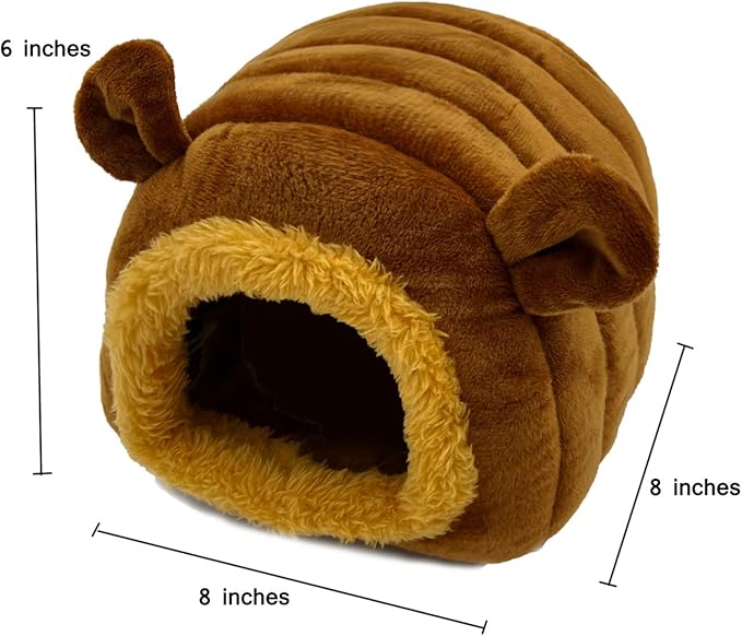 KAMEIOU Luxury Pet Bed for Small Animals - Waterproof Oxford Cloth, Super Soft Plush Filling, Non-Slip Base, Suitable for Guinea Pig, Hamster, Hedgehog, Chinchilla, Rabbit