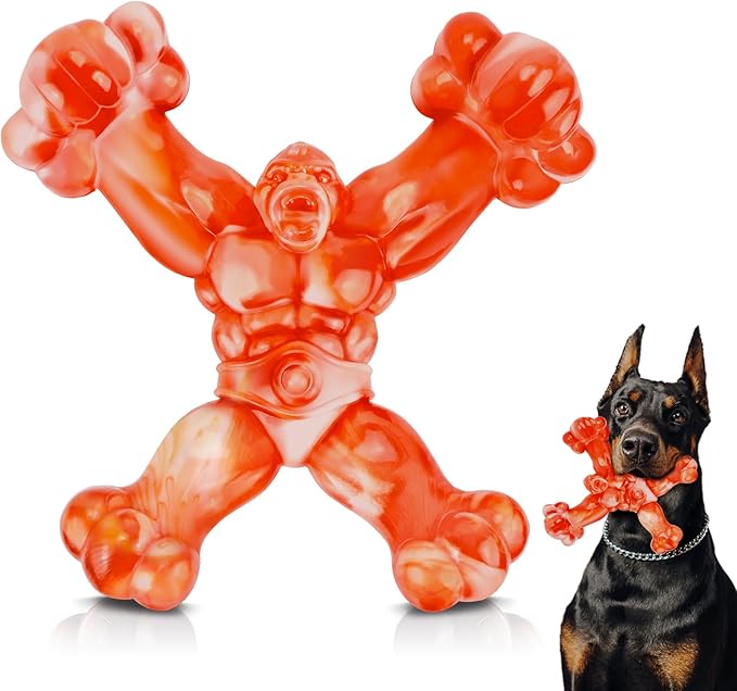 WinTour Indestructible Dog Toys for Large Dogs Aggressive Chewers, Tough Dog Toys for Aggressive Chewers Large Breed, Durable, Heavy Duty Chew Bone, Bacon Flavor