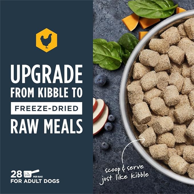 Instinct Freeze Dried Raw Meals, Natural Dry Dog Food, Grain Free - Cage Free Chicken, 14 oz. Bag