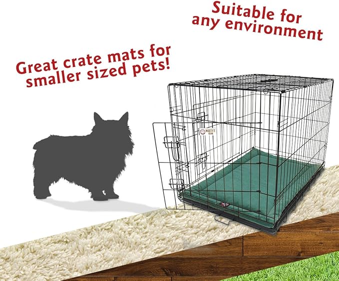 Majestic Pet Orthopedic Memory Foam Dog Crate Mat - Plush Pet Bed Pad for Crates & Kennels | USA Crafted | 24"x18" Villa Marine