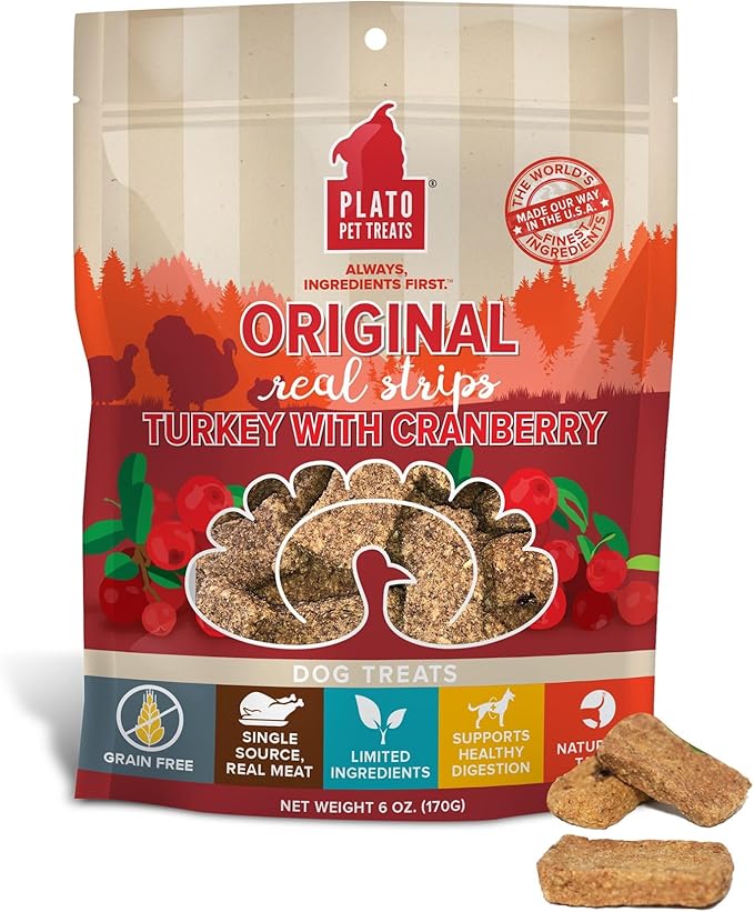 Plato Original Real Strips Turkey & Cranberry 6oz