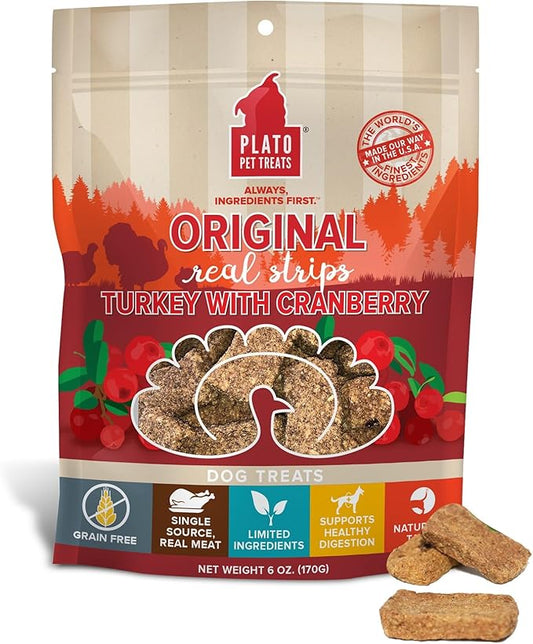 Plato Original Real Strips Turkey & Cranberry 6oz