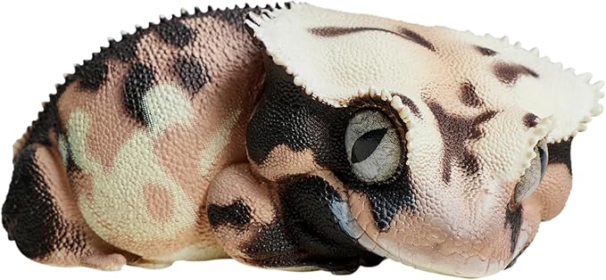 Animal Heavenly Body Series 2 Reptile Chubby Collectible Miniature - Gecko Statue for Home Office Decor, Realistic Sculpture (Rhacodactylus Ciliatus - Crested Gecko (Lily White))