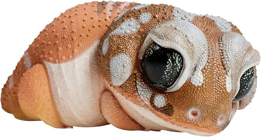 Animal Heavenly Body Series 2 Reptile Chubby Collectible Miniature - Gecko Statue for Home Office Decor, Realistic Sculpture (Nephrurus Levis Pilbarensis - Knob-Tailed Gecko)