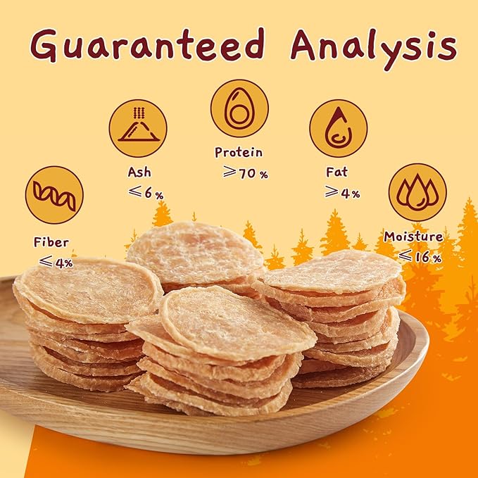 Jungle Calling Dog Treats, Single Ingredient Chicken Chips, Crunchy Jerky Chip Training Treat for Small Medium Large Breed Dogs, 6 oz