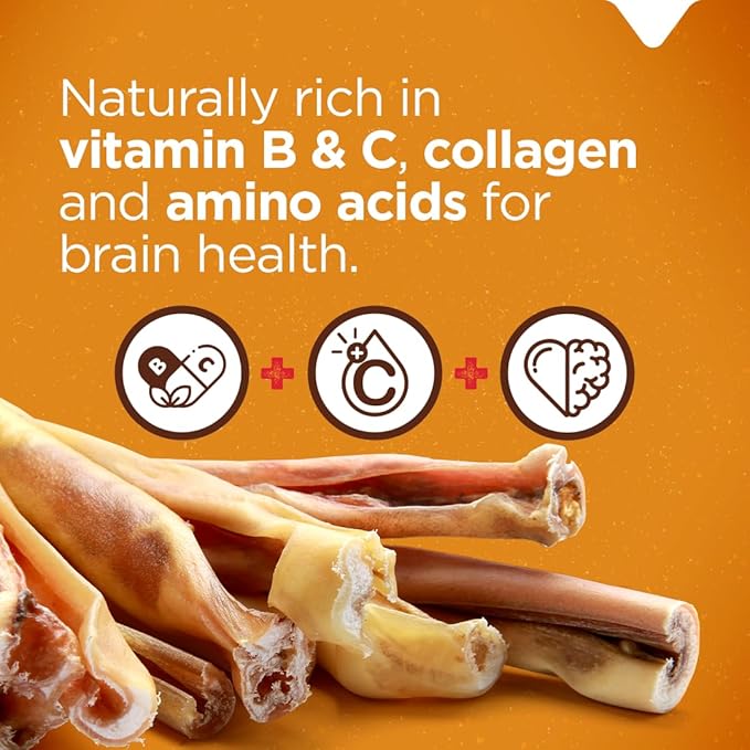 Natural Farm Bully Cheek Stick, 5-6-Inch (25-Pack)- Best Bully Stick Alternative, 100% Natural Beef Cheeks for Dogs- High Protein, Cleans Teeth Treats, Long Lasting Beef Chews for All Dog Sizes