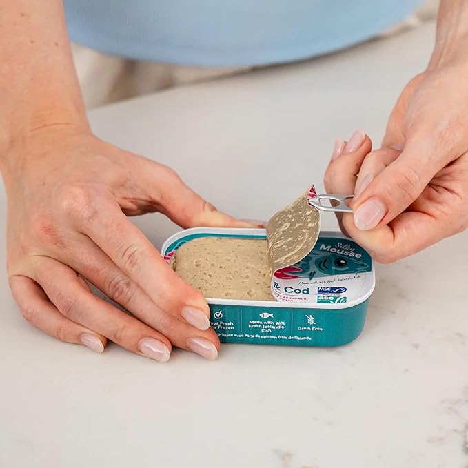 Open Farm, Canned Cat Food Topper, Silky Mousse Made with 95% Responsibly Sourced Icelandic Fish, Grain & Legume Free, Salmon Recipe, 3.17oz Cans (Pack of 17)