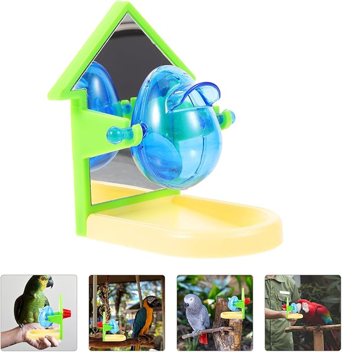balacoo Bird Foraging Box: Bird Feeding Toy Treat Dispensing Feeder Parrot Treat Box Parakeet Feeder, Tip and Toy for Parakeet Cockatiel