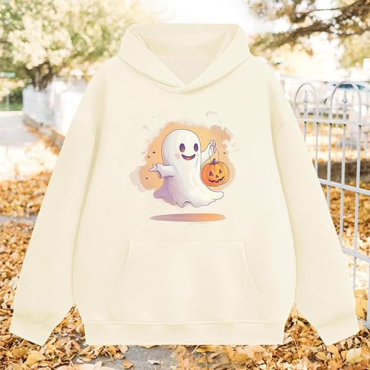 Oversized Hoodies for Women 2025 Trendy Cute Dog Cat Print Sweatshirts Hooded Pullover Tops with Kangaroo Pocket