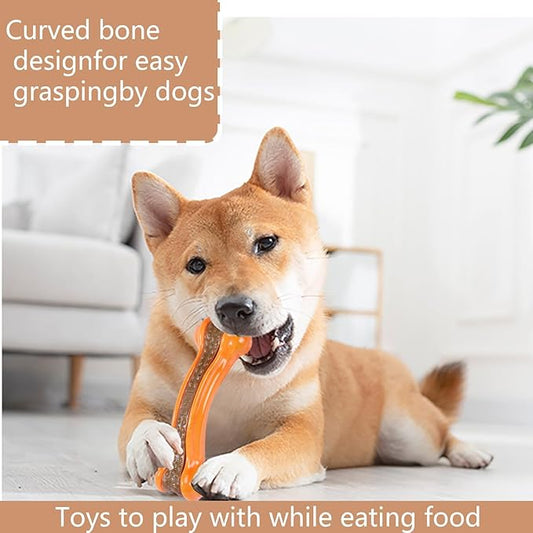 Real Beef+Chicken+Carrot Flavor Dog Chew Toys - Indestructible Teething Toys for Large/Medium/Small Breed, Tough Durable Nylon Toys