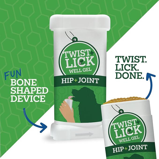 Twist + Lick Well Gel Hip & Joint Supplement for Dogs 2.3 oz