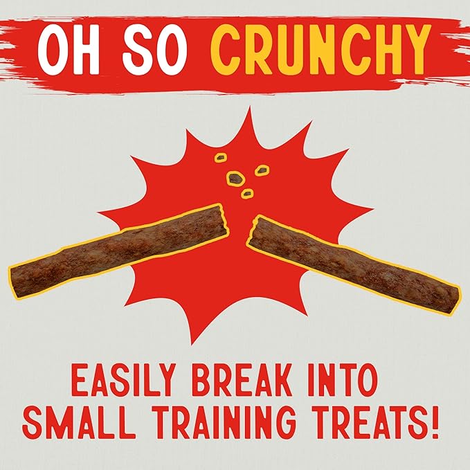 Canine Chews 5" Munchy Rawhide Sticks for Small Dogs Munchy Dog Treat Sticks 100 Pack (Beef)