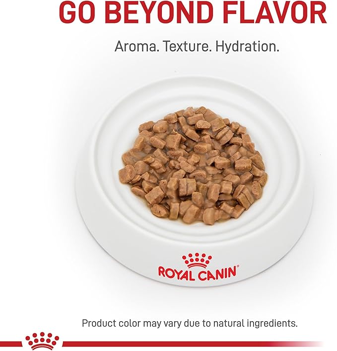 Royal Canin Feline Care Nutrition Hair & Skin Care Adult Thin Slices in Gravy Cat Food, 3 oz (Pack of 12)