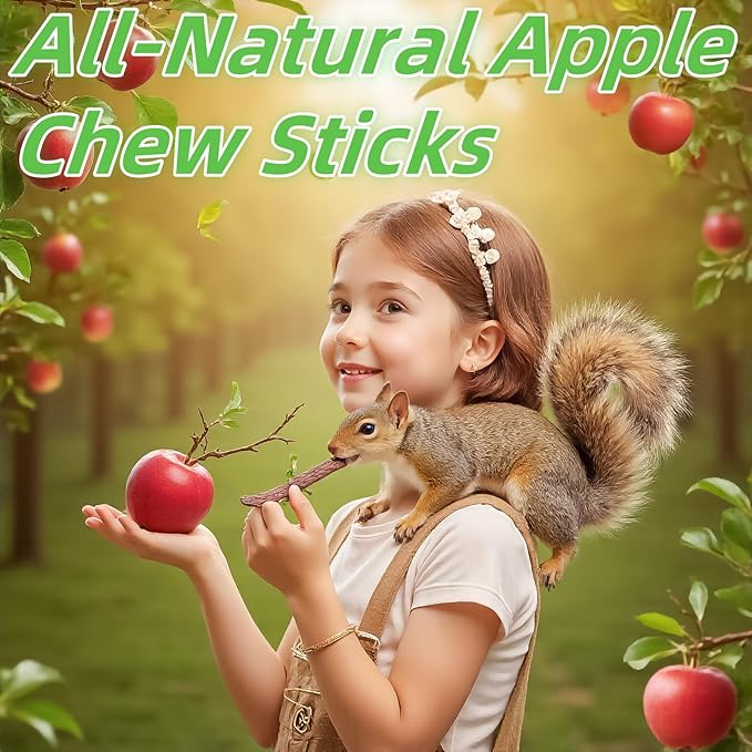 Rabbit Toys 660g/23.3oz Bunny Chew Treats Timothy Hay Sweet Bamboo Snack Guinea Pig Molar Branch Toy Apple Stick Alfalfa Food for Cleaning Teeth Grinding Dental for Hamster Squirrel Chinchilla