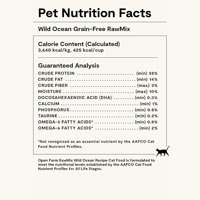 Open Farm, RawMix Dry Cat Food, Protein-Packed Kibble Coated in Bone Broth with Freeze Dried Raw Chunks, Formulated for Kittens, Chicken with Turkey & Wild-Caugh Salmon Recipe for Kittens, 2.25lb Bag