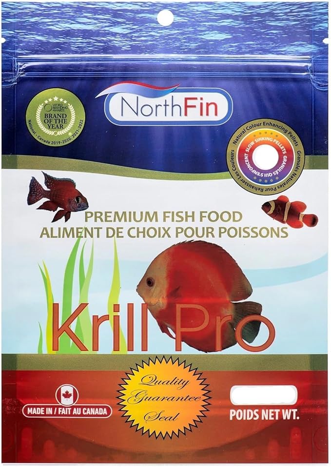 Northfin Fish Food Krill Formula Slow Sinking Pellets (1mm 1kg)