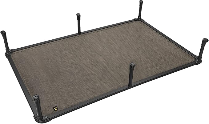 Veehoo Chew Proof Elevated Dog Bed - Cooling Raised Pet Cot - Rustless Aluminum Frame and Durable Teslin Mesh, Unique Designed No-Slip Feet for Indoor or Outdoor Use, Brown, XX-Large, CWC2002