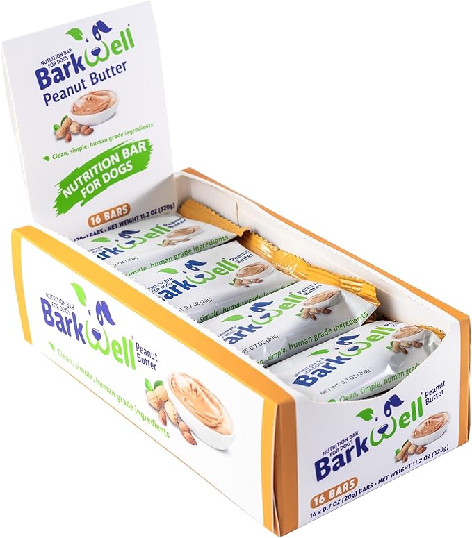 Peanut Butter Bars for Dogs, 0.7 Ounce, 16-Pack (Peanut Butter) Dog Treat