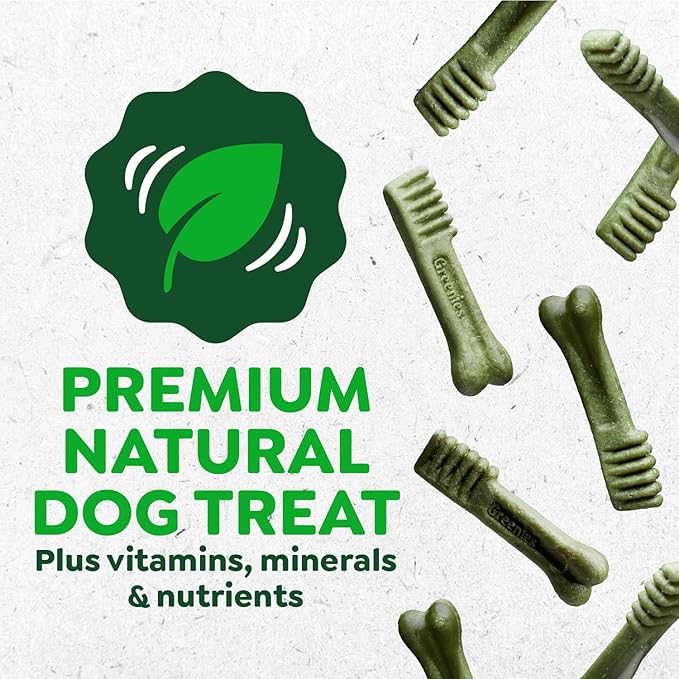 Greenies Veterinarian-Recommended Adult Natural Dental Dog Treats Large Size, Sweet Potato Flavor, 36 oz. Pack, 24 Count