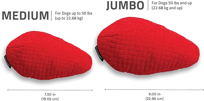 Playology Dog Toys | Plush Toy Crinkle Egg for Dogs | Jumbo Beef Scented Toy - Easy to Clean and Made from Non Toxic Materials