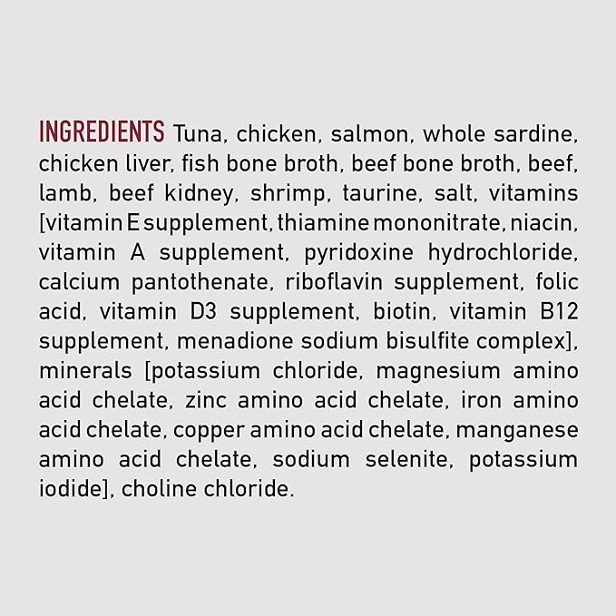 ORIJEN Premium Pate Wet Cat Food in Bone Broth Tuna Salmon & Beef Entrée 3oz Cans (24 Count)