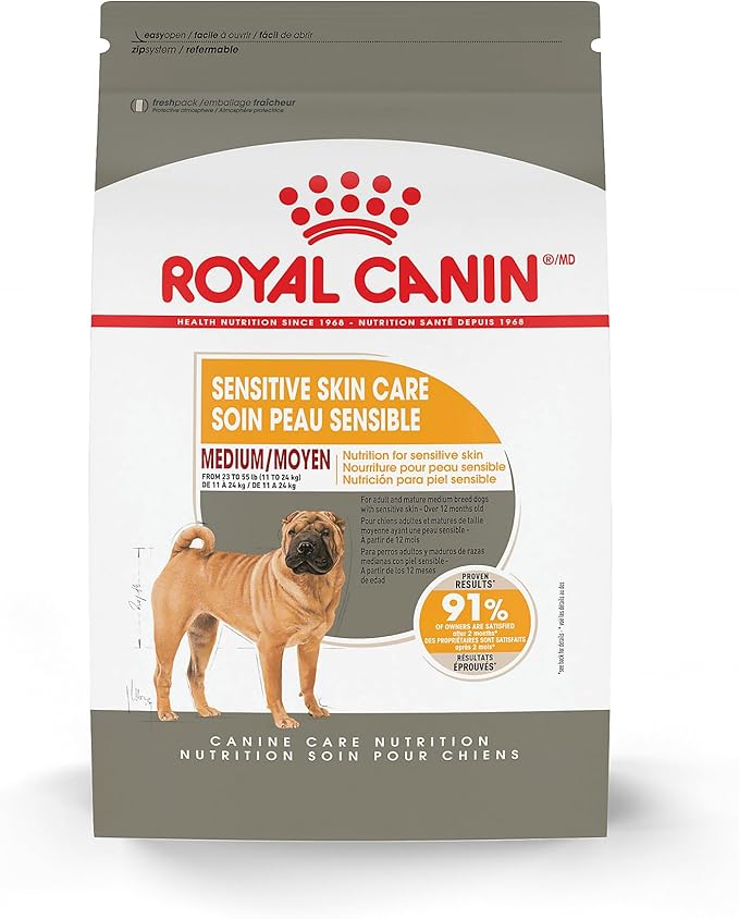 Royal Canin Medium Sensitive Skin Care Dry Dog Food, 6 lb bag
