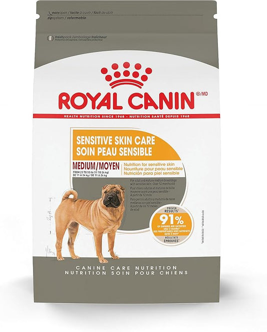 Royal Canin Medium Sensitive Skin Care Dry Dog Food, 6 lb bag