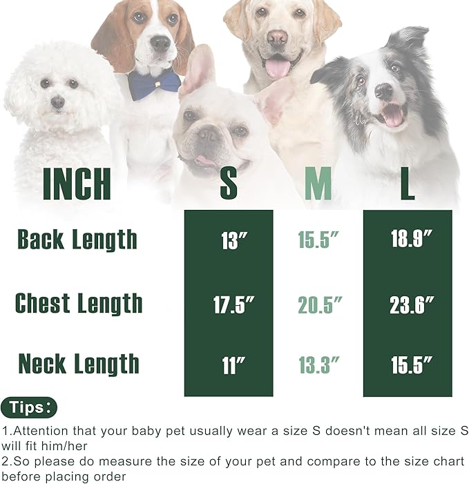 Dog Sweater, Classic Turtleneck Knitted Striped Dog Sweaters, Warm Sweater for Winter, Soft Christmas Sweaters for Boy Girl, Dogs Clothes for Small/Medium Cats, Doggys (Green, Medium)