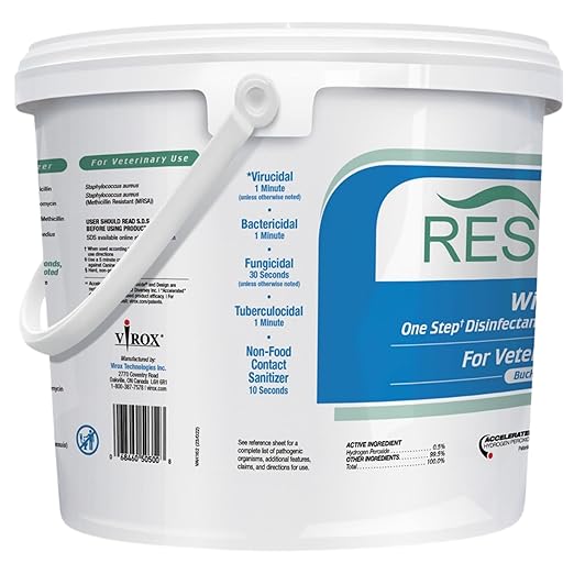 REScue One-Step Pet Wipes - Cleaner for Kennels, Litter Boxes & More, Extra Large 11x12 Inch Wipes, 160-Wipes Bucket