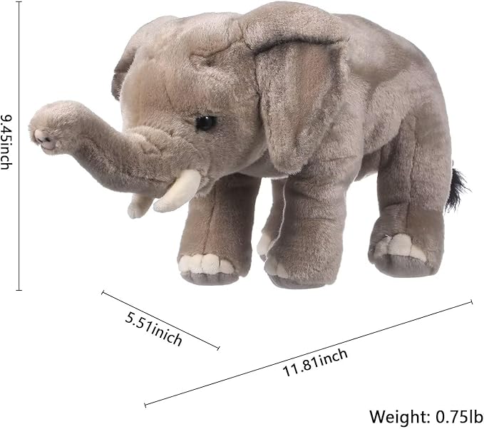 Elephant Stuffed Animals for Girls and Boys,12 Inch Cute Plushies, Small Plush Toys, Soft Little Plushy Gift for Kids, Birthday, Easter Basket Stuffers
